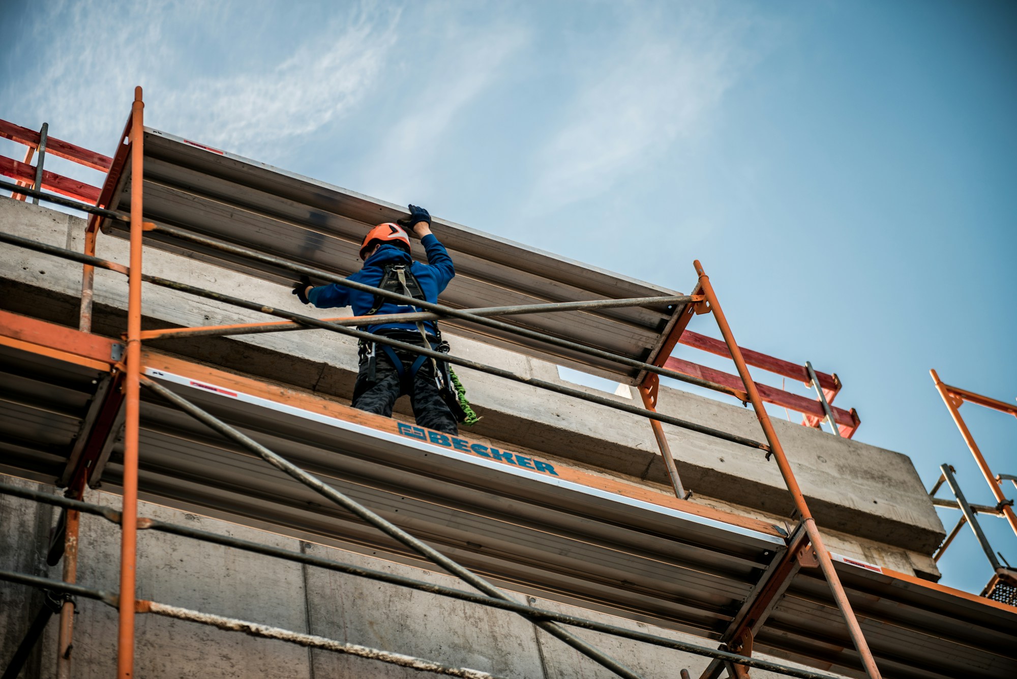 Beispiel: Arbeit am Gerüst